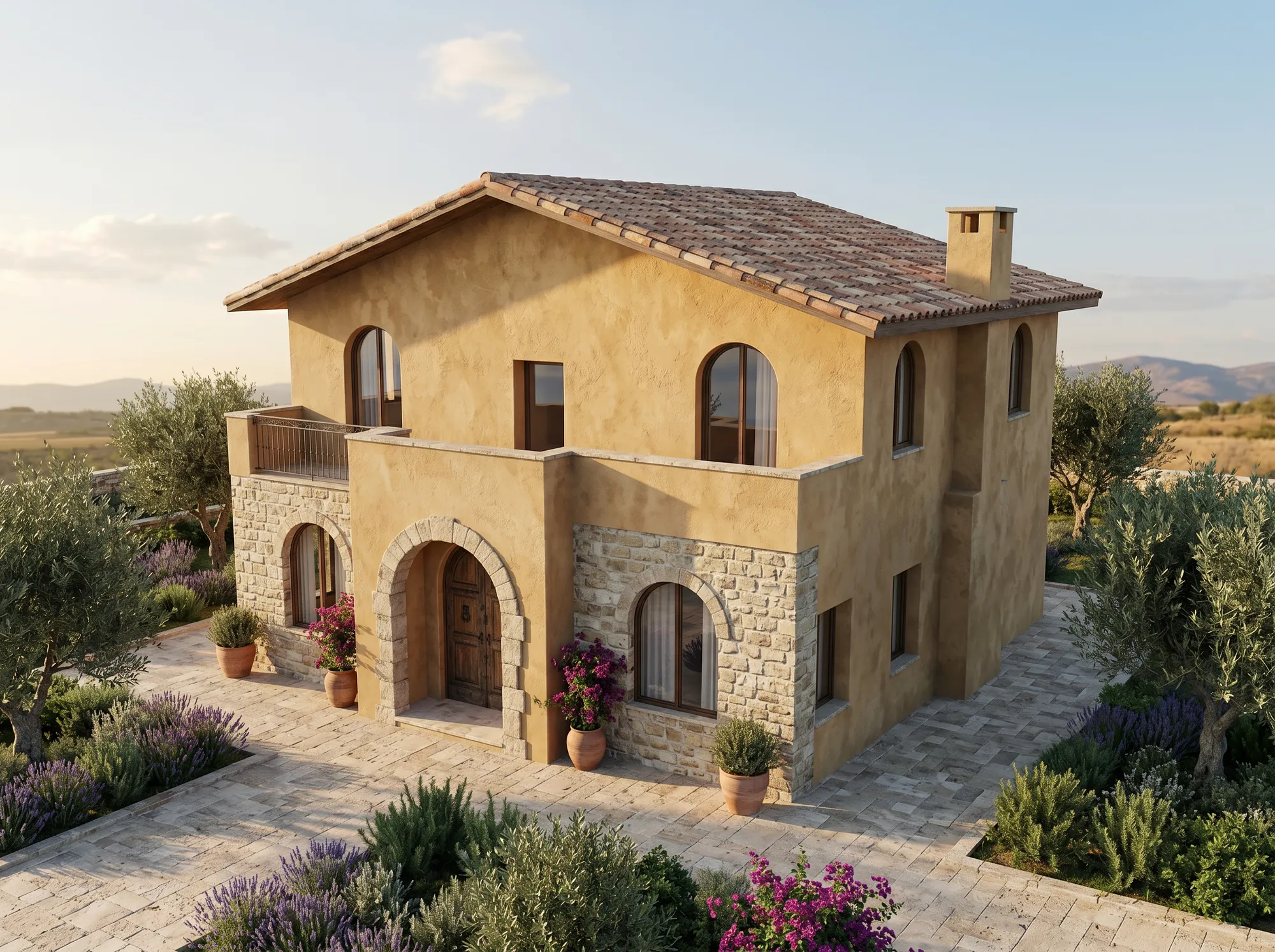 A house rendered with Airender